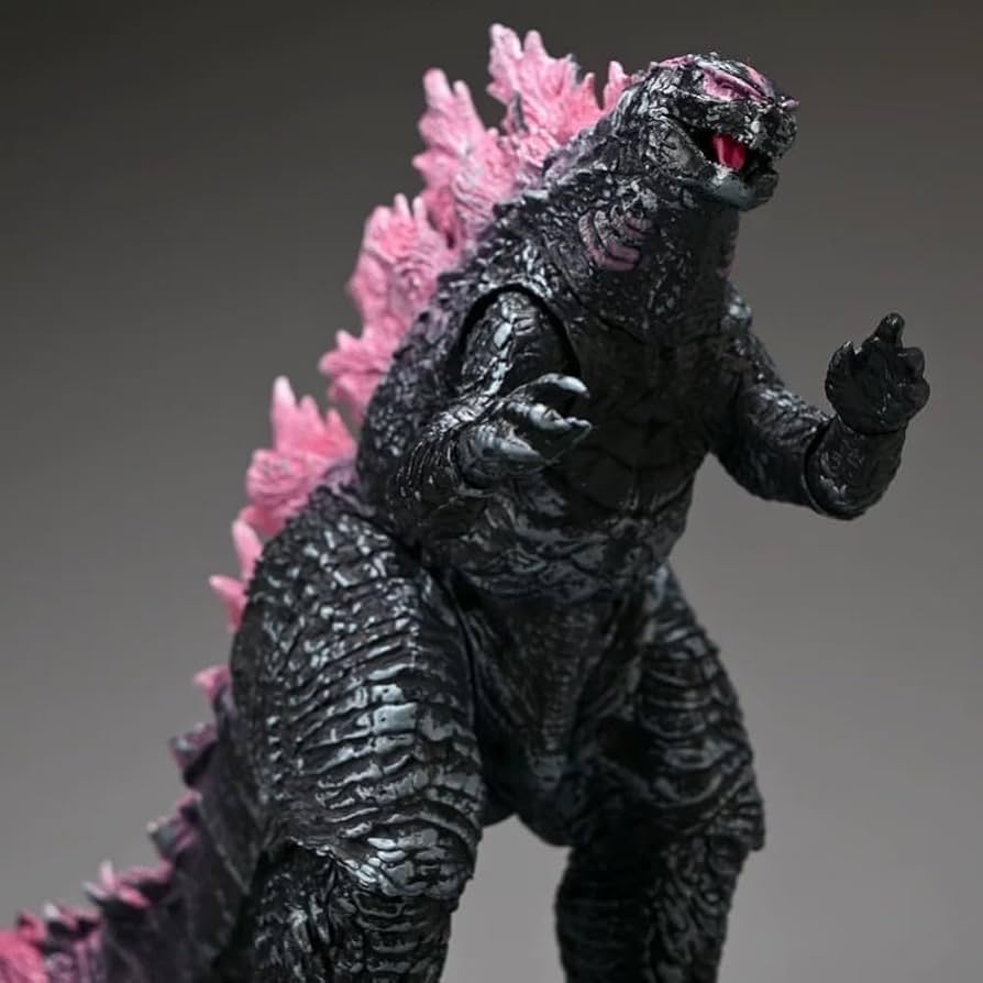 Amazon.co.jp: ズ ゴジラ アクション フィギュア Evolved ピンク背鰭