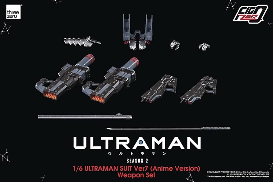 Amazon.com: ThreeZero Ultraman Suit Ver7 (Anime Version) FigZero 1