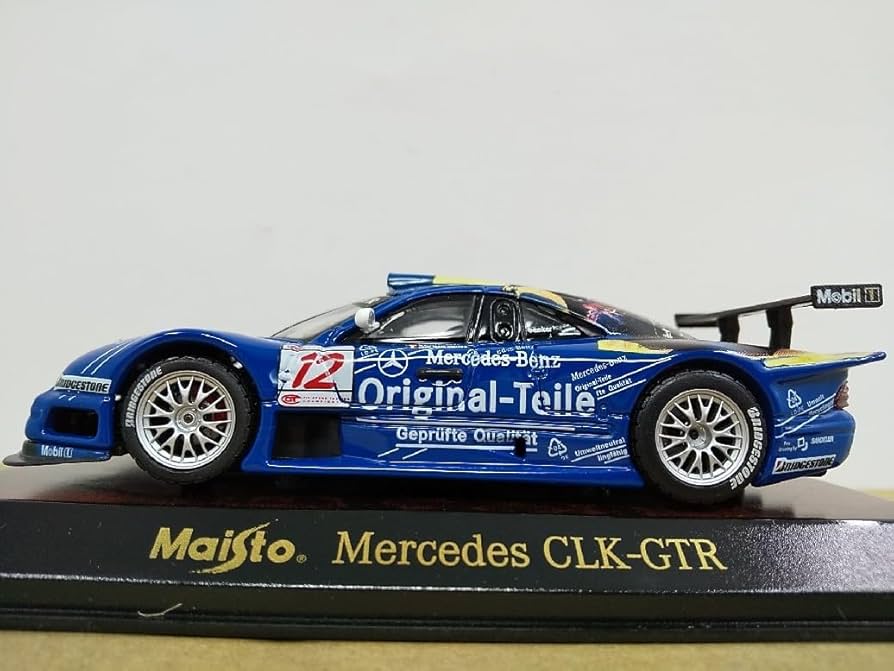 Amazon | □ マイスト 1/43 Mercedes-Benz CLK-GTR ブルー メルセデス