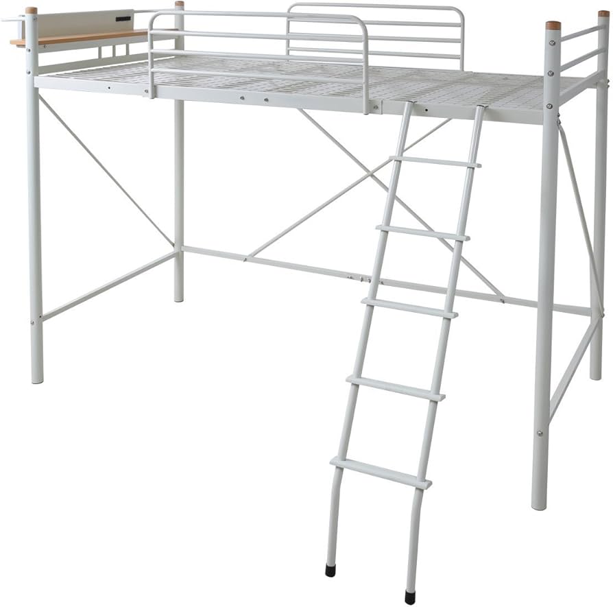 Amazon｜[山善] 宮付き ロフトベッド ベッド下内寸高さ140cm 頑丈設計