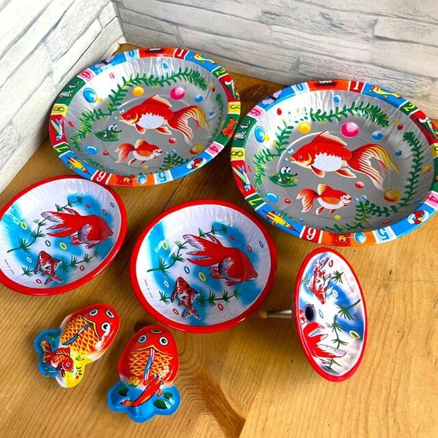 Amazon.co.jp: 昭和レトロ ポップ ヴィンテージ 日本製のブリキの金魚