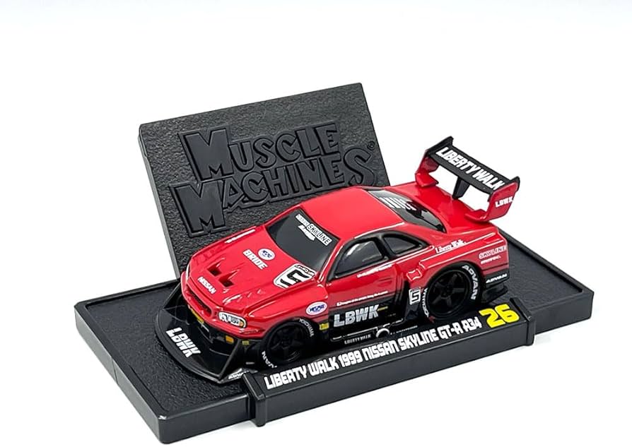 Amazon | マッスルマシーンズ 1/64 リバティーウォーク 日産 GT-R R34