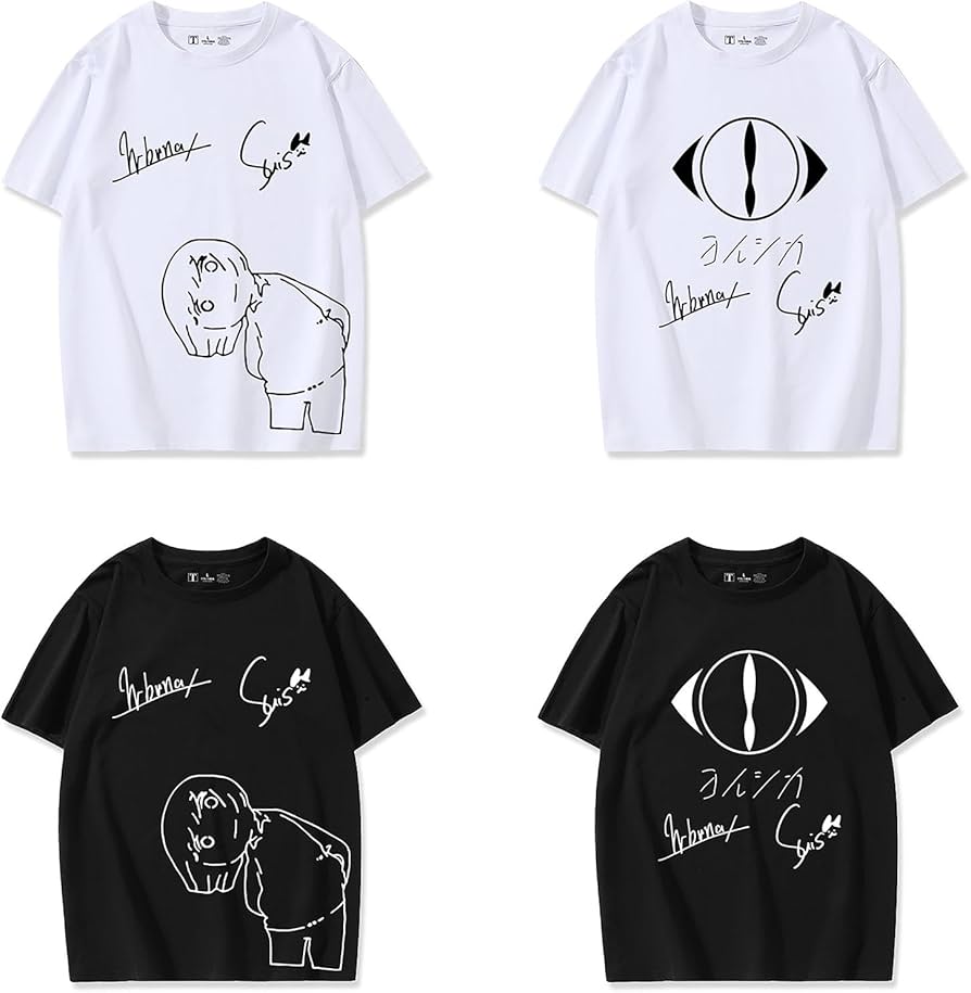 Amazon.co.jp: ヨルシカ 半袖 Tシャツ 夏服 ヨル 同型 コスプレ衣装