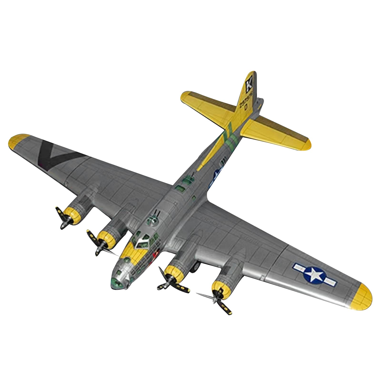 Amazon | 1/47 スケール B-17 フライングフォートレス重爆撃機攻撃機紙