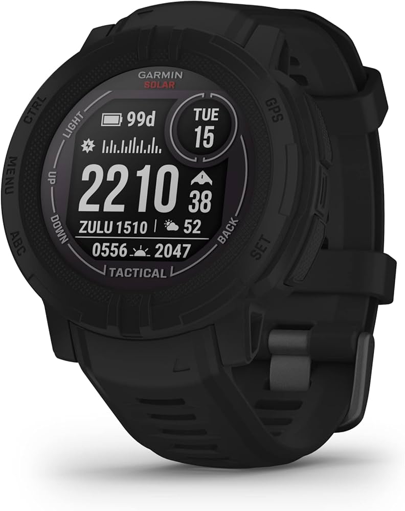 Garmin Instinct 2 Solar, Tactical-Edition, Rugged Outdoor Watch