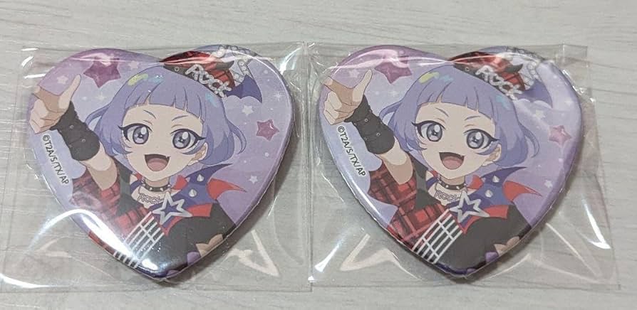 Amazon | ひみつのアイプリ ポップアップストア ハート型缶バッジ 真実