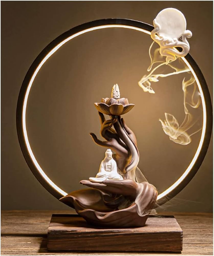 Amazon｜香炉 コーン香 お香 立て おしゃれ 仏具 逆流香炉 線香立て