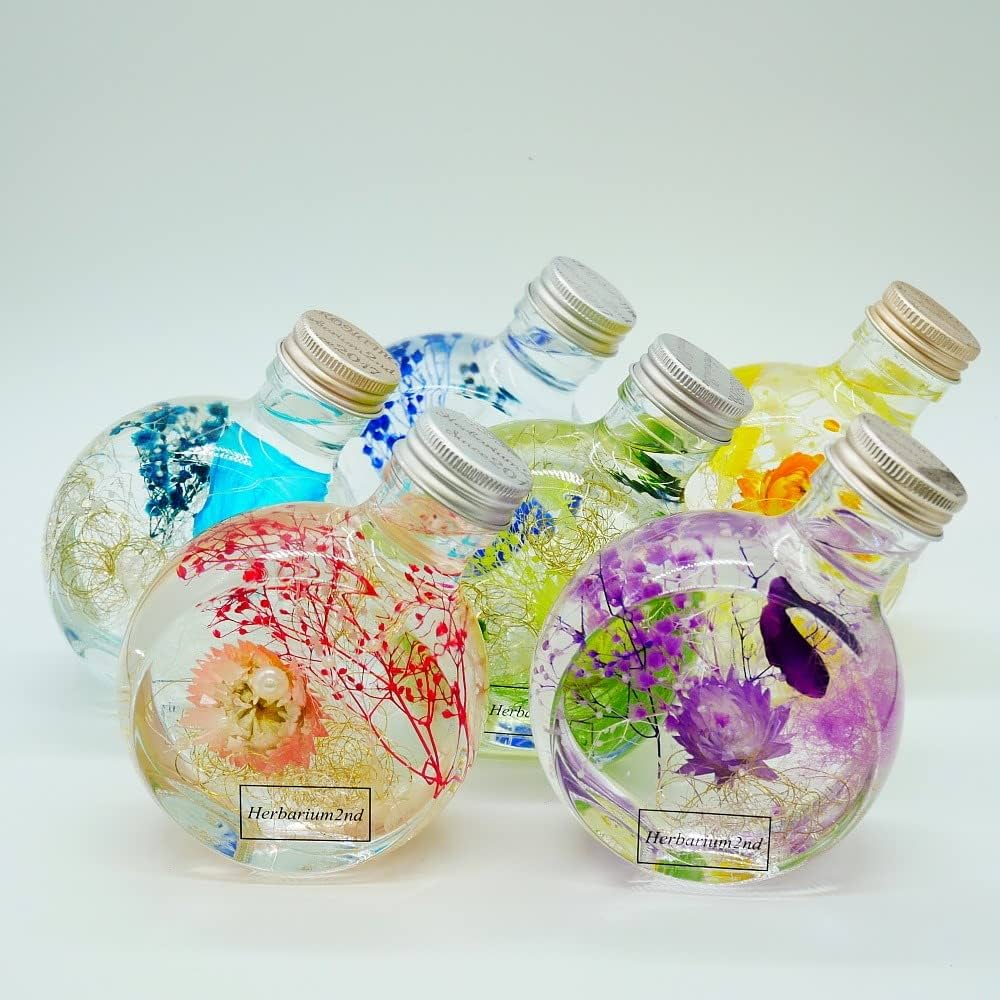 Amazon.co.jp: 横浜ハーバリウム弐番店 ハーバリウム 瓶 ネコ 150ml 5