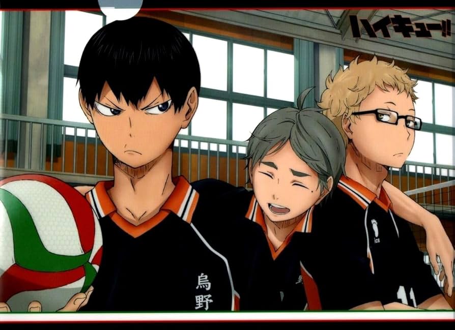 Amazon.co.jp: ハイキュー 鳥野高校 影山&菅原&月島 A4クリアファイル