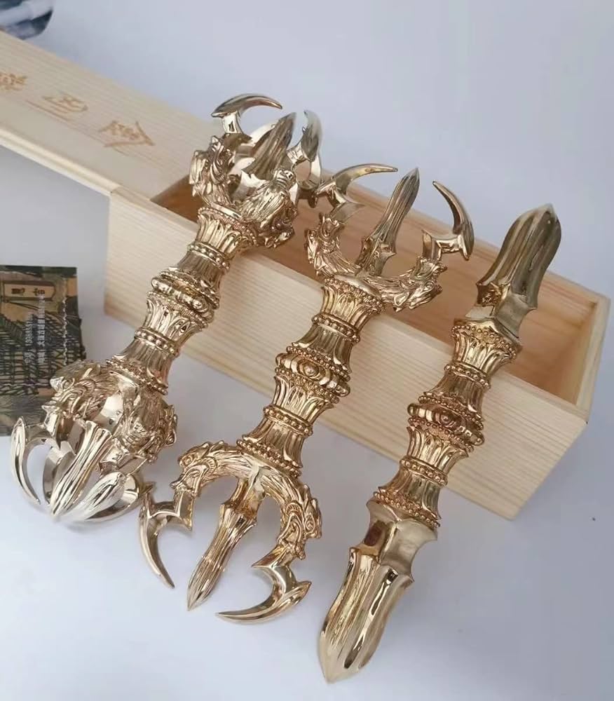 Amazon｜密教法具 独鈷杵・三鈷杵・五鈷杵 三点セット 真鍮仏具加持