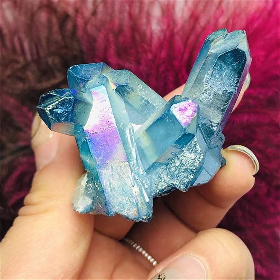 Amazon.co.jp: 虹色の石と贈り物としての家の装飾のための自然な石と