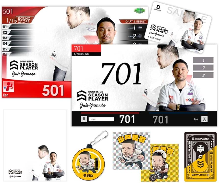 Amazon | DARTSLIVE PLAYER GOODS 山田勇樹選手セット ダーツライブ