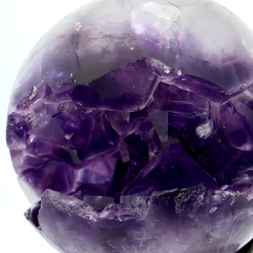 Amazon.co.jp: [GOLD STONE] アメジスト 笑口 丸玉 直径72mm 460g 台座