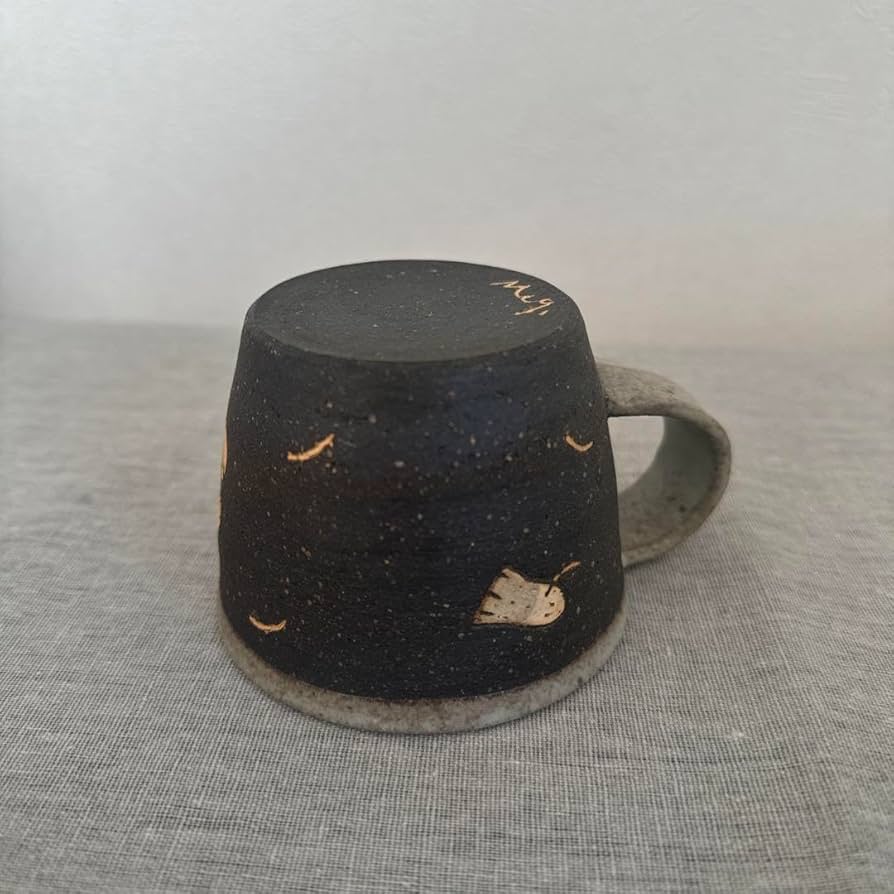 Amazon.co.jp: 長田恵 ねこ マグカップ 作家物 笠間焼 : ホーム＆キッチン