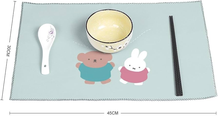Amazon｜ミッフィー ボリス ランチョンマット 6枚セット食卓マット