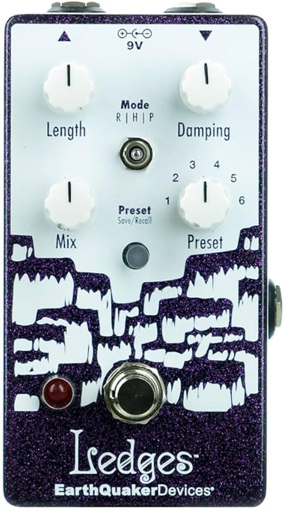 Amazon | Earthquaker Devices Ledgesリバーブ、パープルスパークル