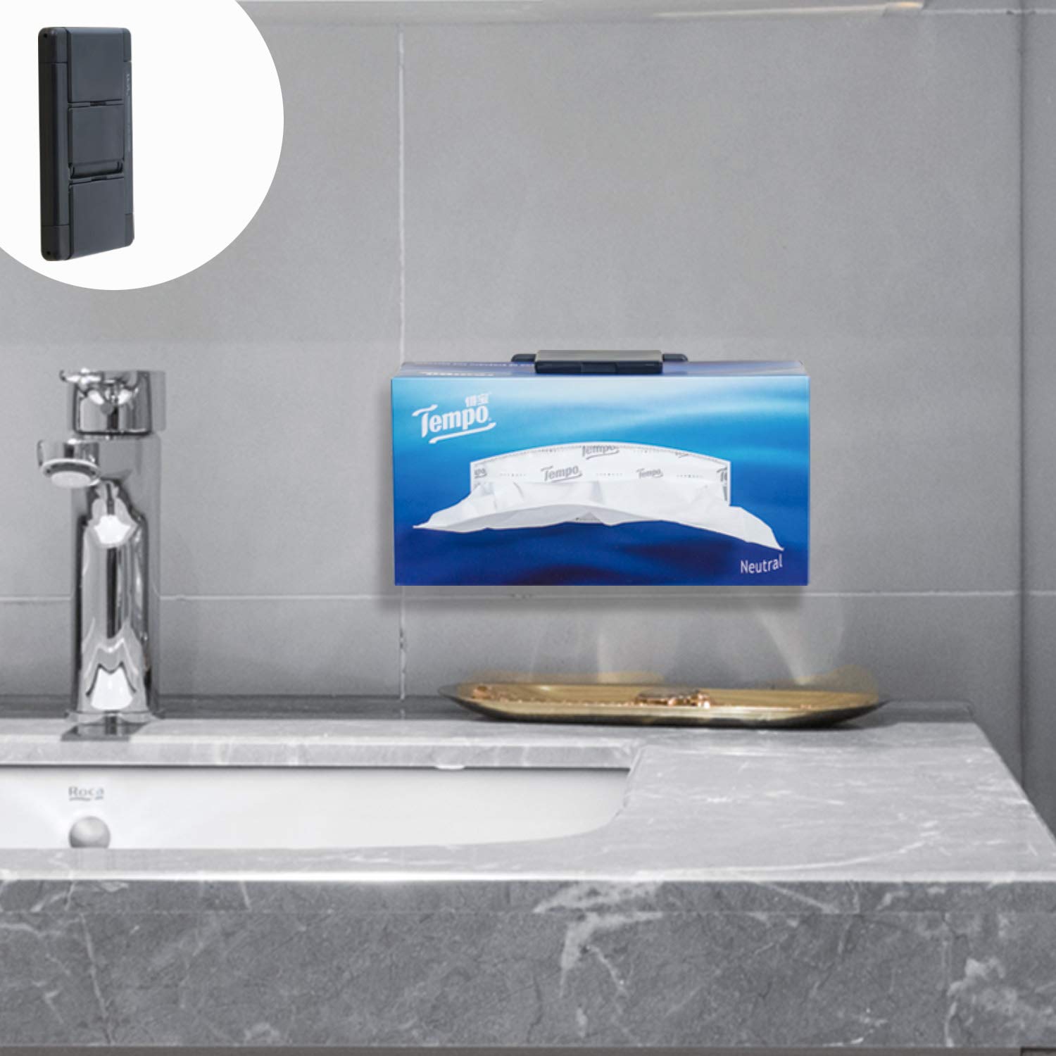 Amazon.com: TFY Tissue Box Holder, Kitchen Wall Mount Compatible