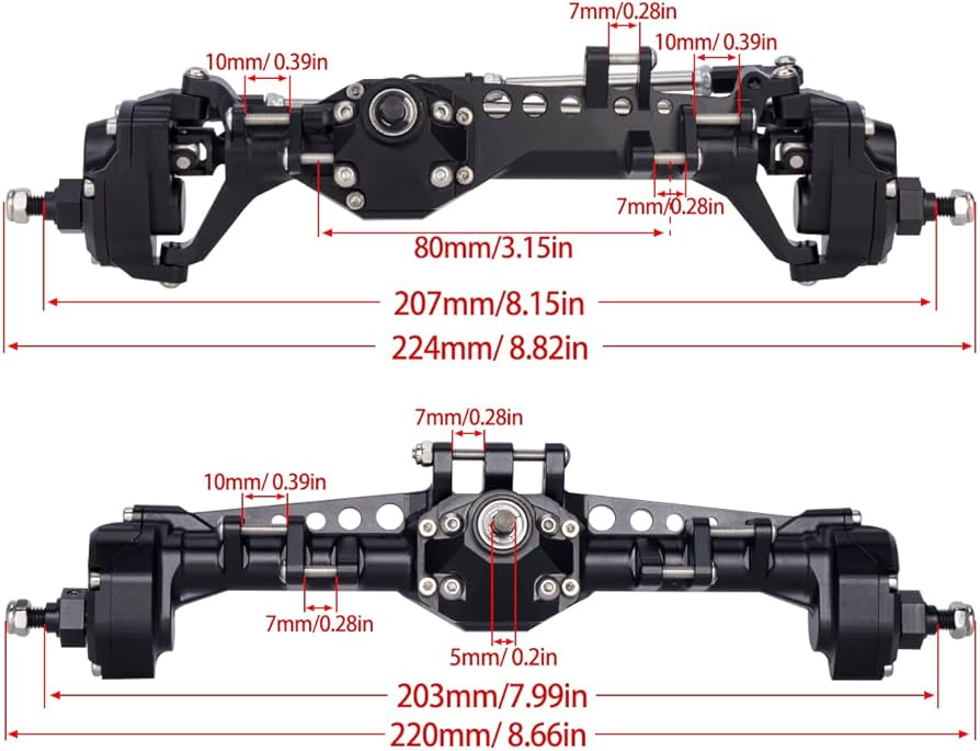 Amazon.com: RC Crawler with Machined Aluminum Front and Rear