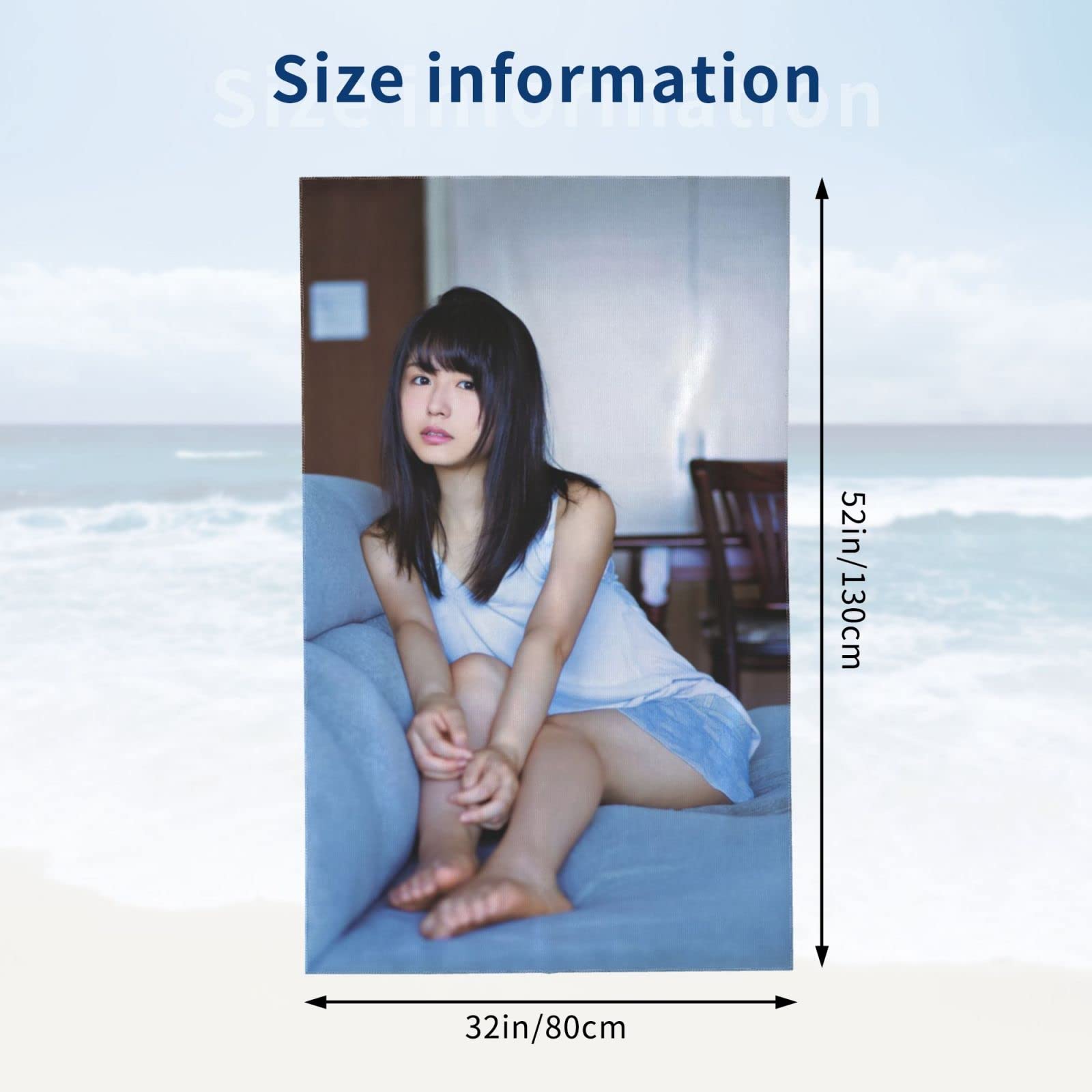 Amazon｜欅坂46 長濱ねる2 ビーチタオル 3dプリントされたオシャレ