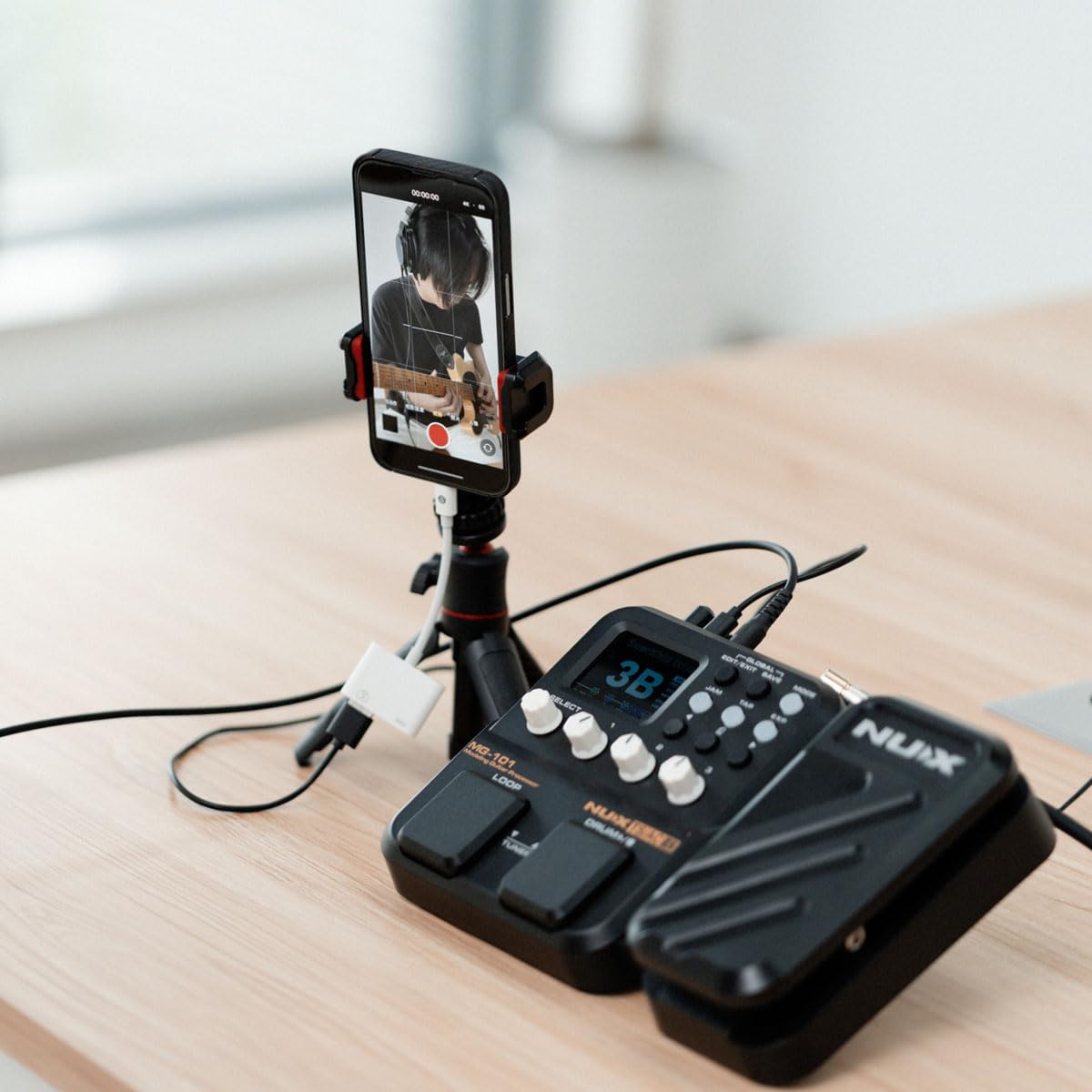 Amazon | NUX MG-101 マルチエフェクトペダル 46種類のエフェクト、25