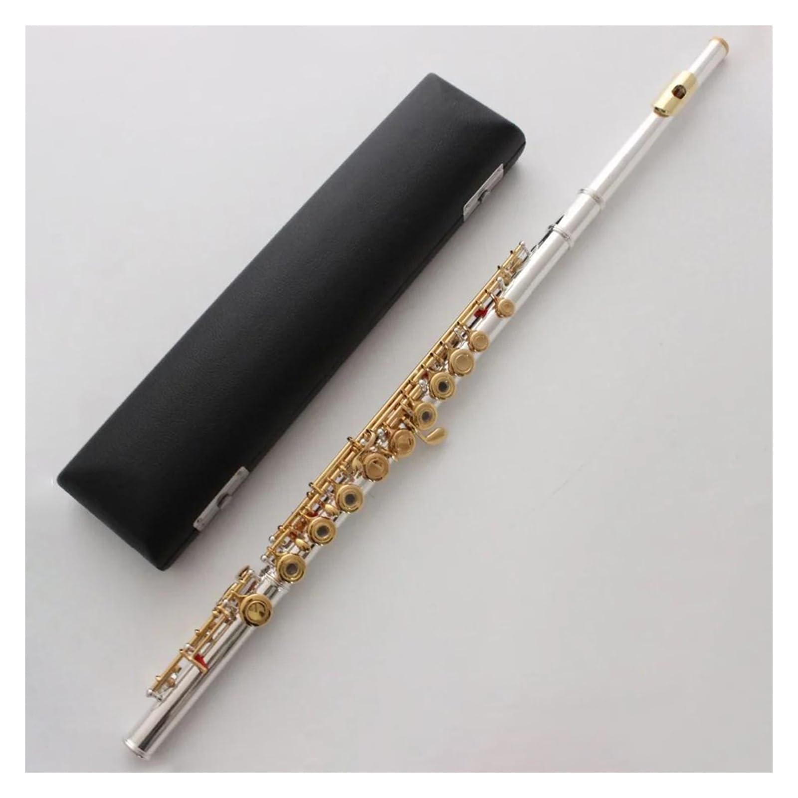 Amazon | 銀メッキフルート 金メッキリッププレート ゴールドキー 17穴