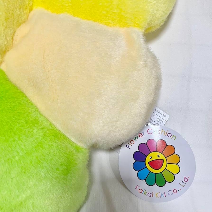 Amazon.co.jp: 村上隆 カイカイキキ お花 フラワー クッション rainbow