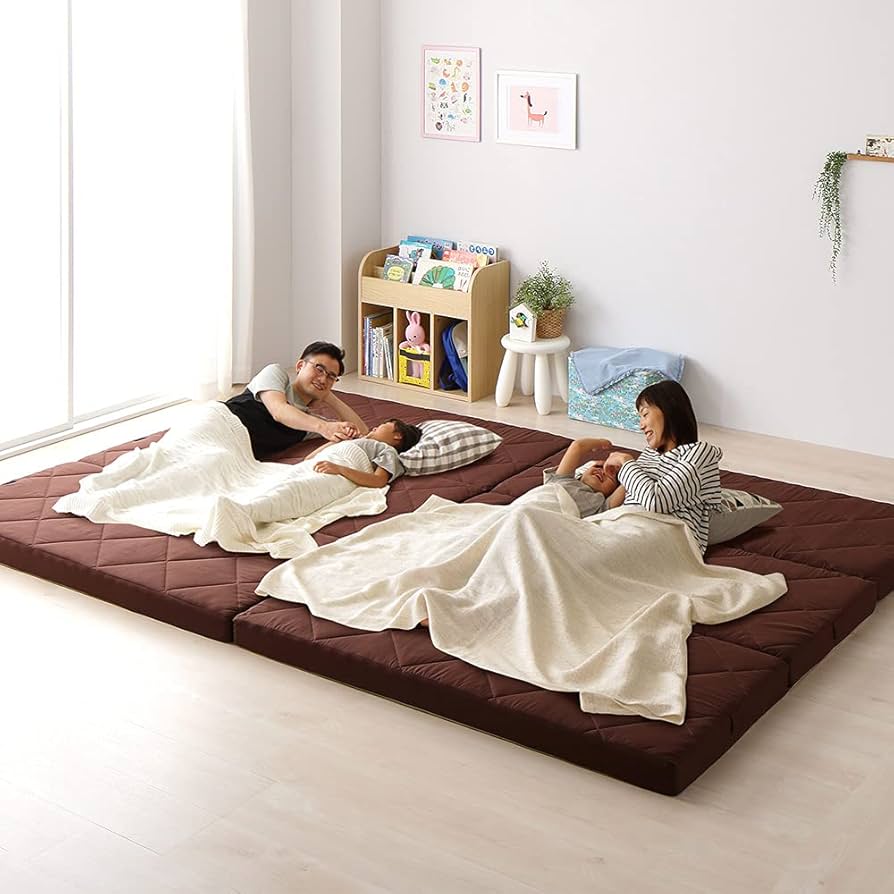 Amazon｜マットレス 折りたたみ ファミリータイプ 幅200cm シングル×2