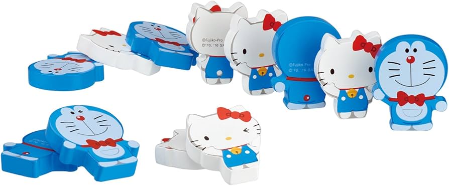 Amazon.co.jp: カワダ(Kawada) ドラえもん×ハローキティ ドミノ DW-002