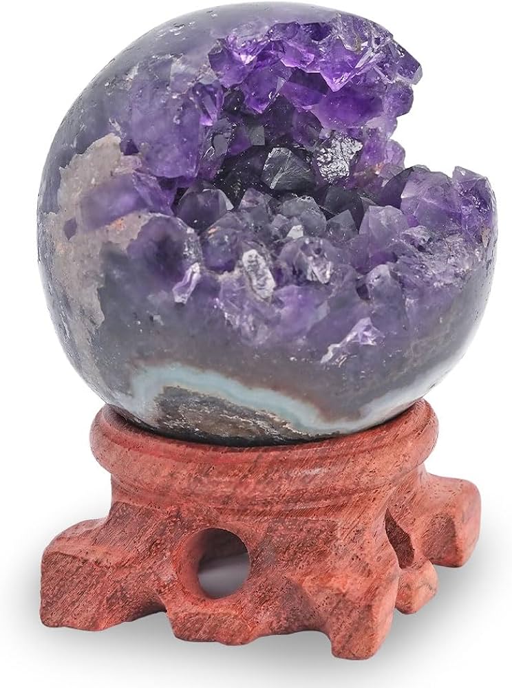 Amazon.co.jp: アメジスト 笑口 丸玉 5.5cm 天然石 パワーストーン