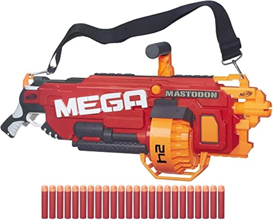 Amazon.co.jp: NERF B8086EU40 N-Strike Mega Mastodon Blaster : おもちゃ