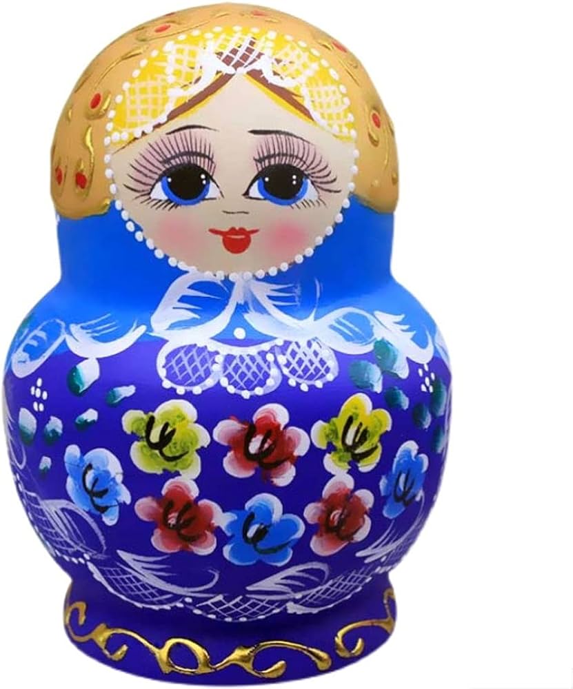 Amazon | マトリョーシカ カラフルな花のための10個のロシアの