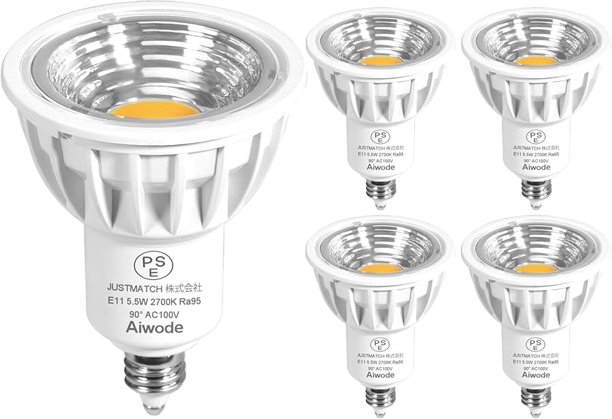 Amazon | Aiwode E11口金 LED電球、5.5W 電球色2700K、50-60W形相当