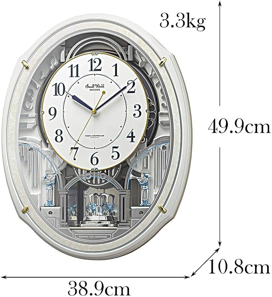 Amazon.co.jp: リズム(RHYTHM) 掛け時計 電波時計 からくり 48曲 童謡