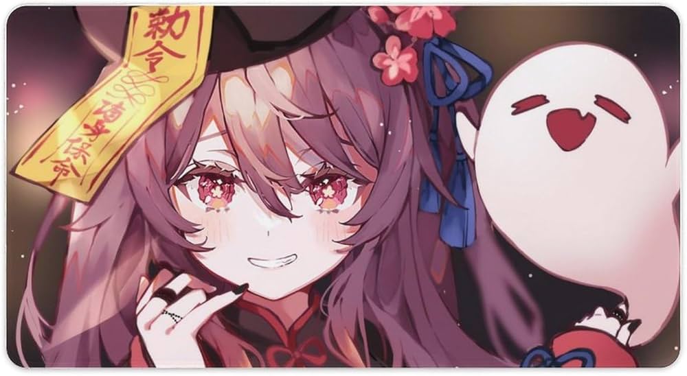 Amazon.co.jp：デスクマット パッド 原神 イラスト 胡桃 ハロウィン