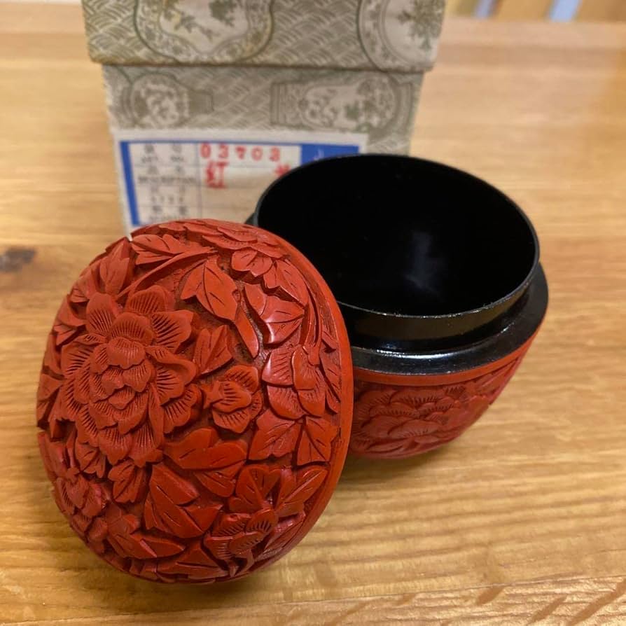 Amazon.co.jp: 中国伝統工芸品 堆朱 棗 茶道具 : ホーム＆キッチン