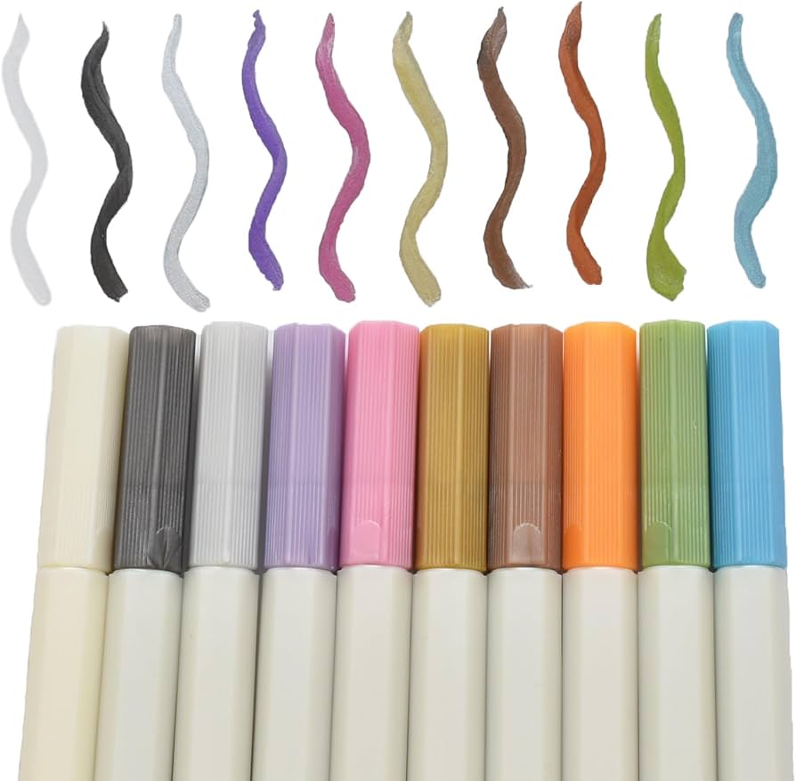 Amazon.co.jp: MYmama レジン に 書ける ペン メタリックカラーペン