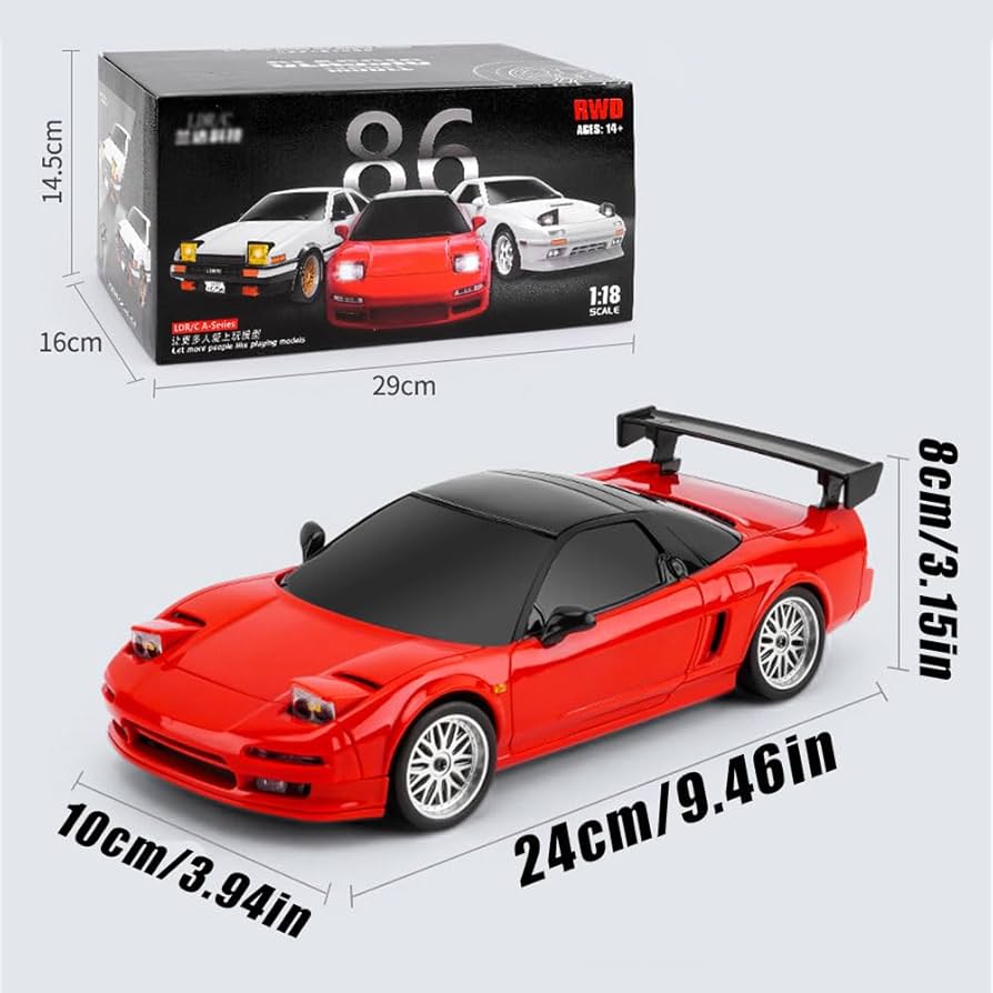 Amazon.co.jp: WANZRXX 1/18 RC ドリフトカー GTR 2.4G フル