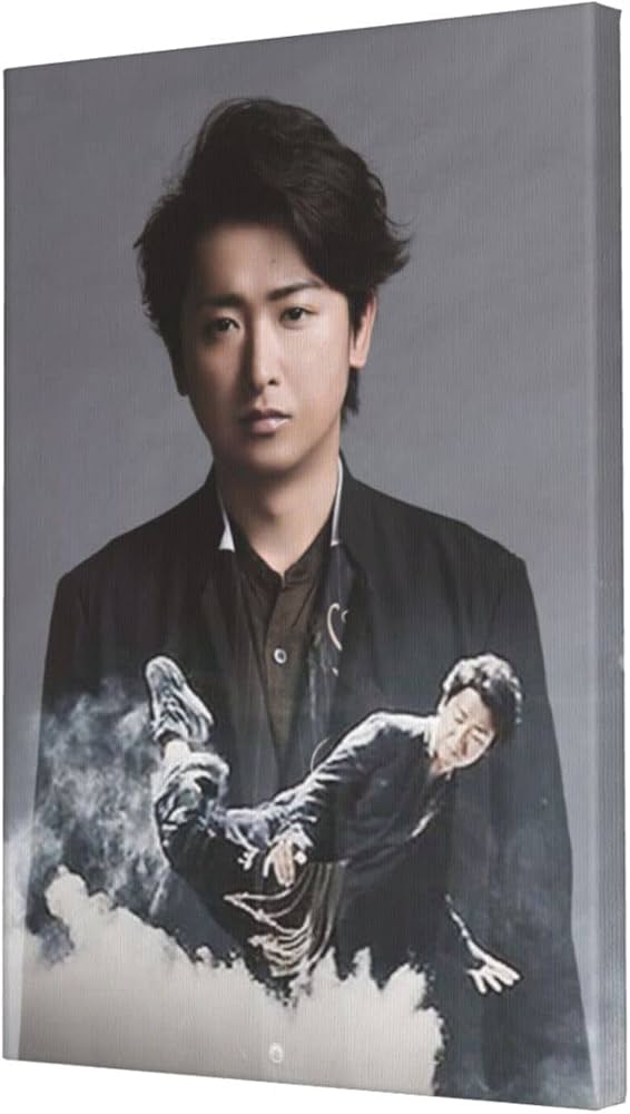 Amazon.co.jp: 額縁なし 装飾的な絵画 大野智 (4) ファッション