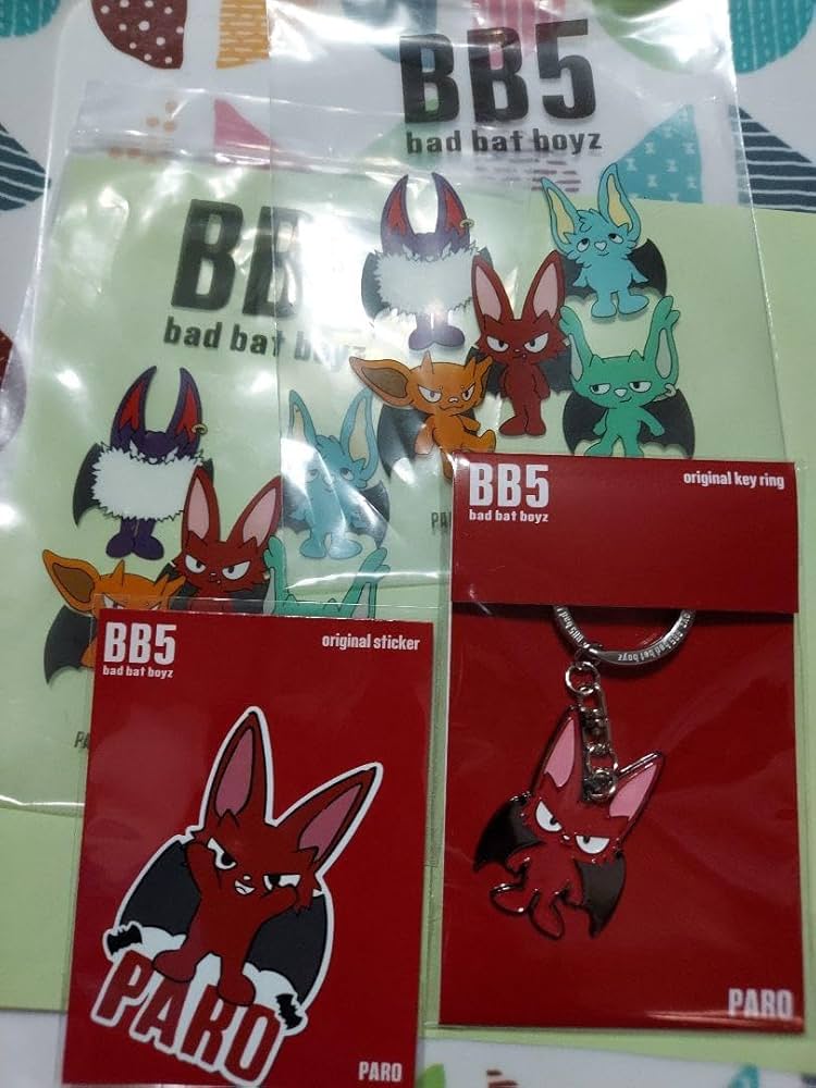 Amazon.co.jp: コムドット BB5 やまと PAROキーホルダーとステッカーの