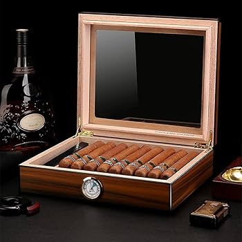 Amazon | 葉巻ケース おしゃれシシダー ウッド シガー ヒュミドール