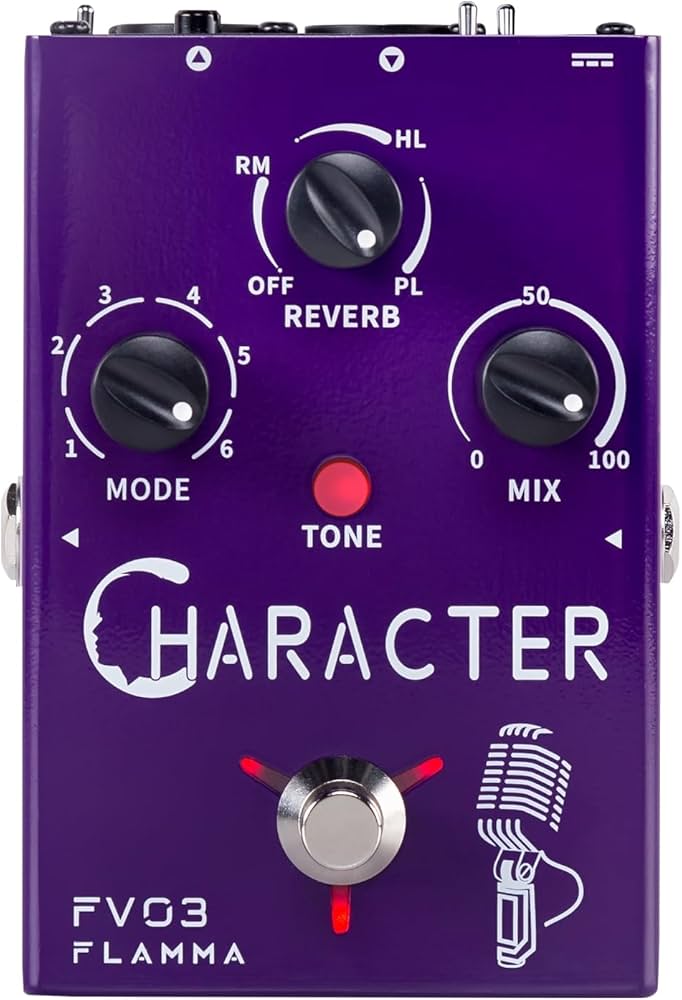 Amazon | FLAMMA FV03 ボーカル エフェクト ペダル ディレイ リバーブ