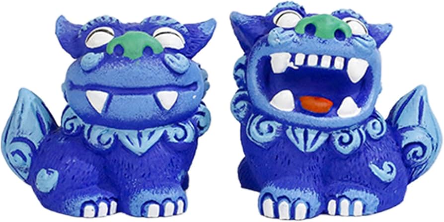 Amazon.co.jp: OBOROZUKI シーサー 置物 オブジェ インテリア 雑貨