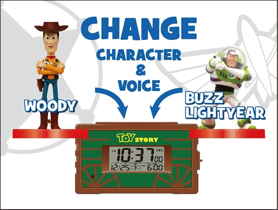 Amazon.co.jp: リズム時計 TOY STORY 音声・アクション目覚まし時計