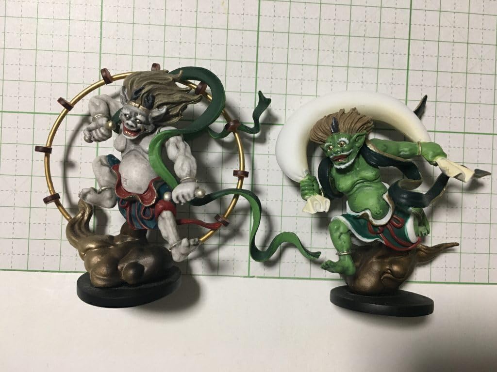 Amazon.co.jp: 海洋堂 Q 風神 雷神 フル彩色 フィギュア カプセルq