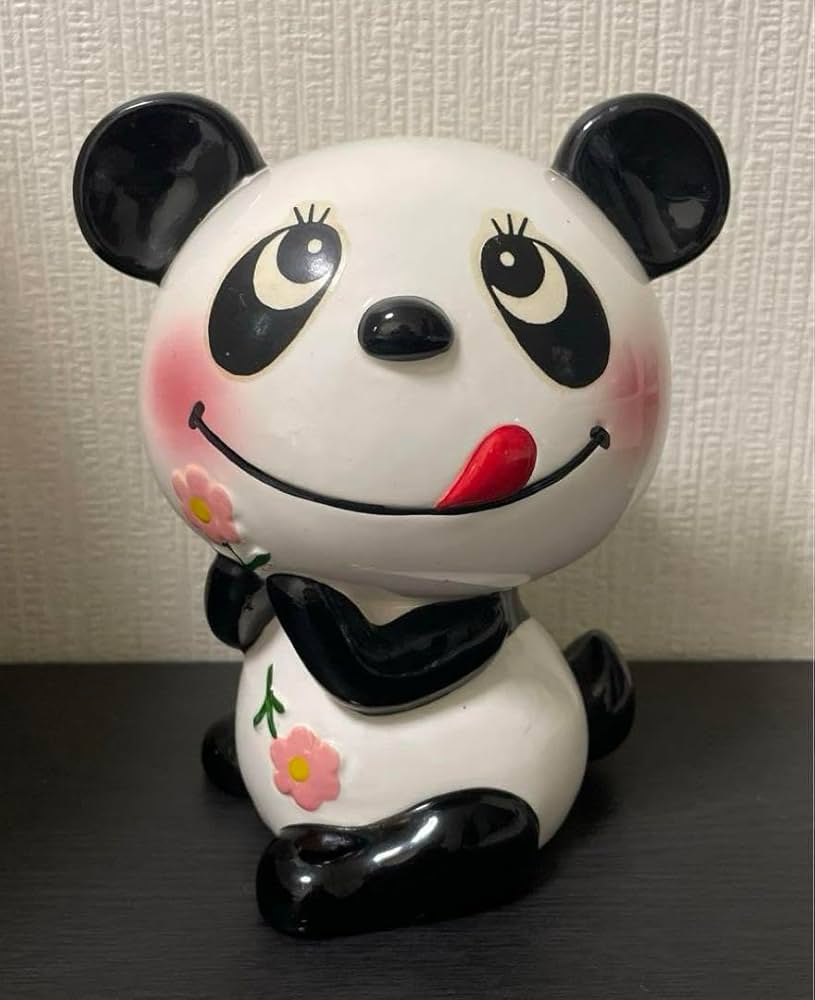 Amazon.co.jp: 内藤ルネ パンダ貯金箱 ルネパンダ 陶器 : ホビー