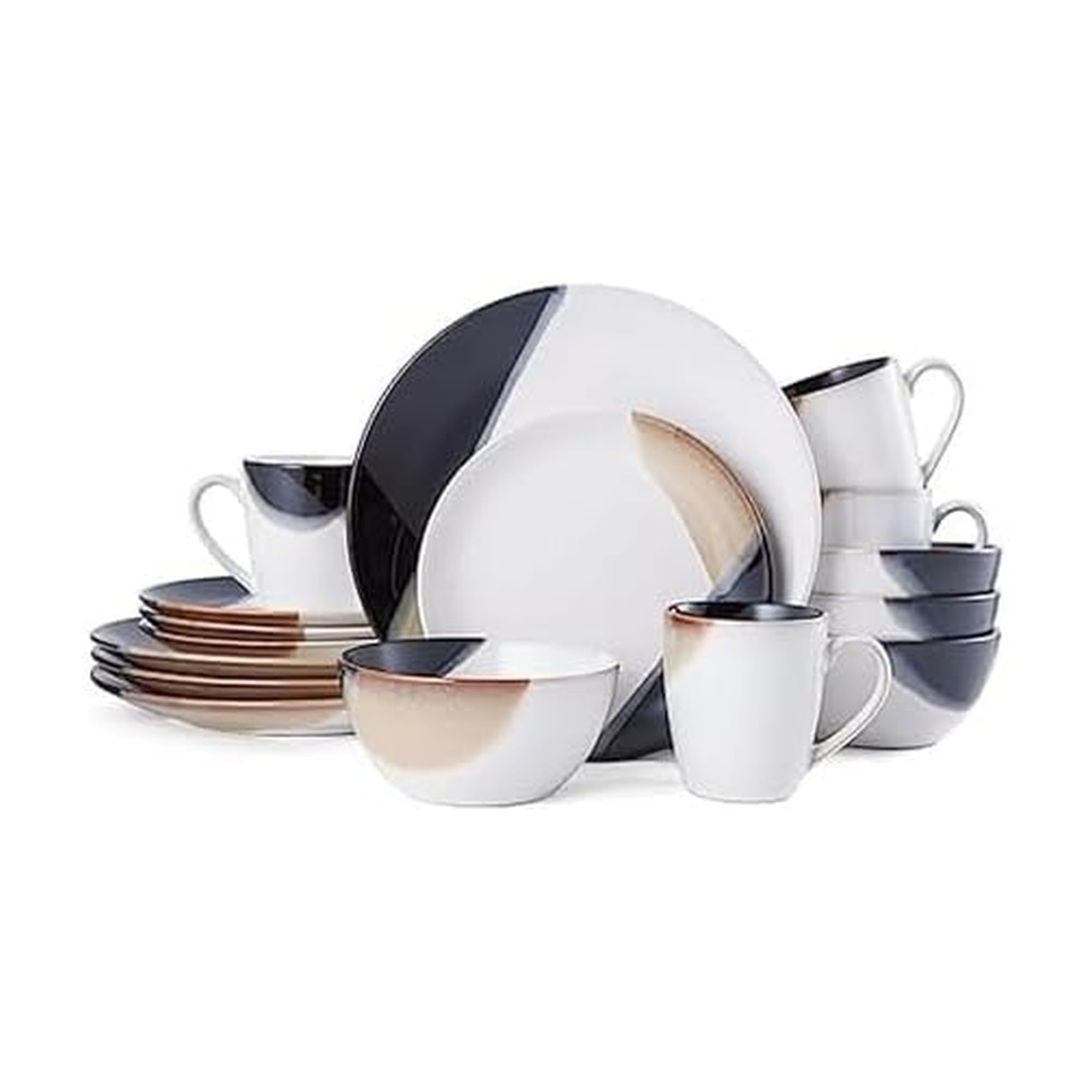 Amazon.com | Gourmet Basics by Mikasa Caden 16-Piece Stoneware