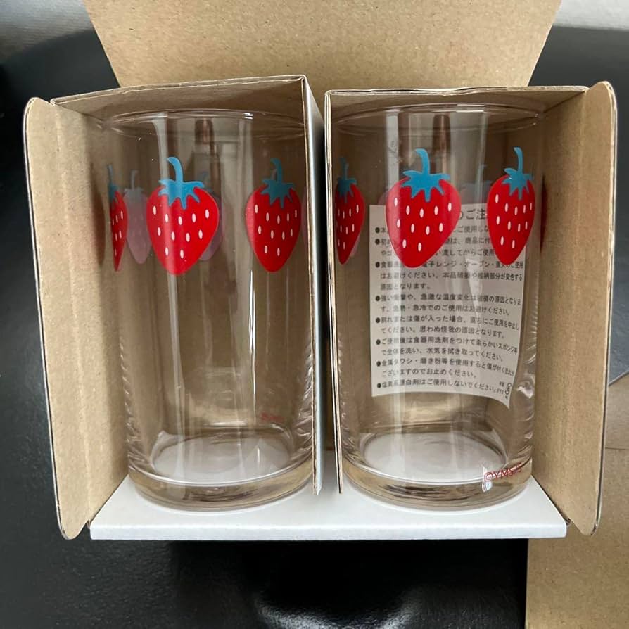Amazon | 矢沢あい展 いちごのペアグラス NANA ペア 2セット | ノー