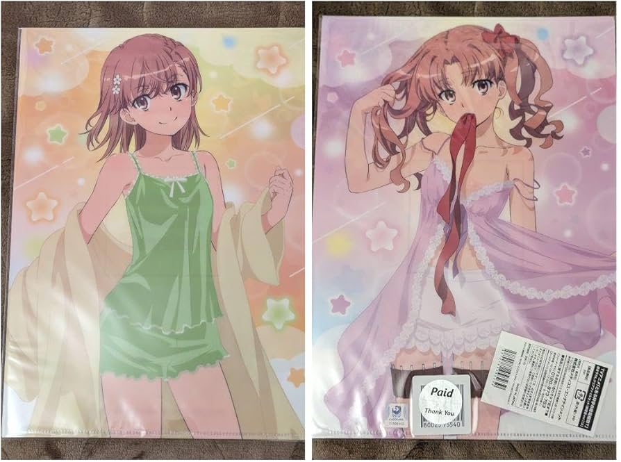 Amazon.co.jp: 御坂美琴 白井黒子 クリアファイル とある魔術の禁書