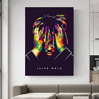 Amazon.co.jp: ジュースワールドポップアートキャンバス絵画HD印刷