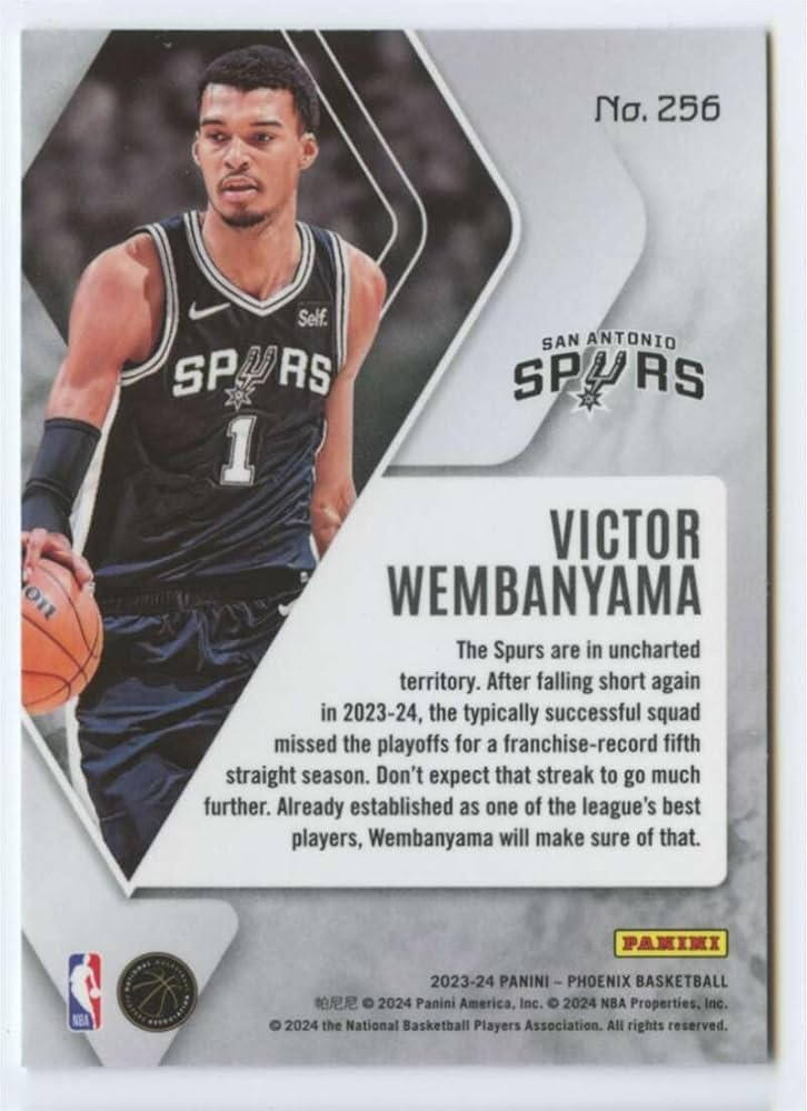 Amazon.com: 2023-24 Panini Phoenix #256 Victor Wembanyama RC